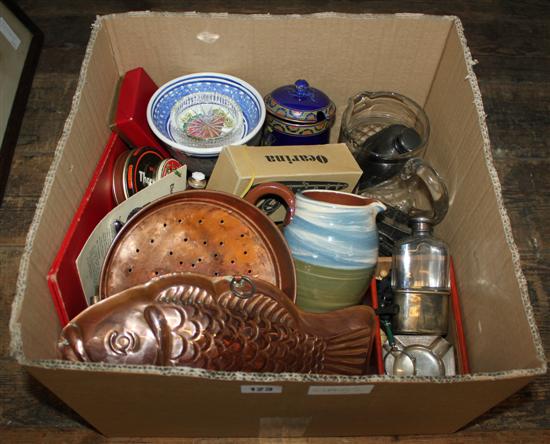 Mixed collectables, including silver ashtray & lorgnettes